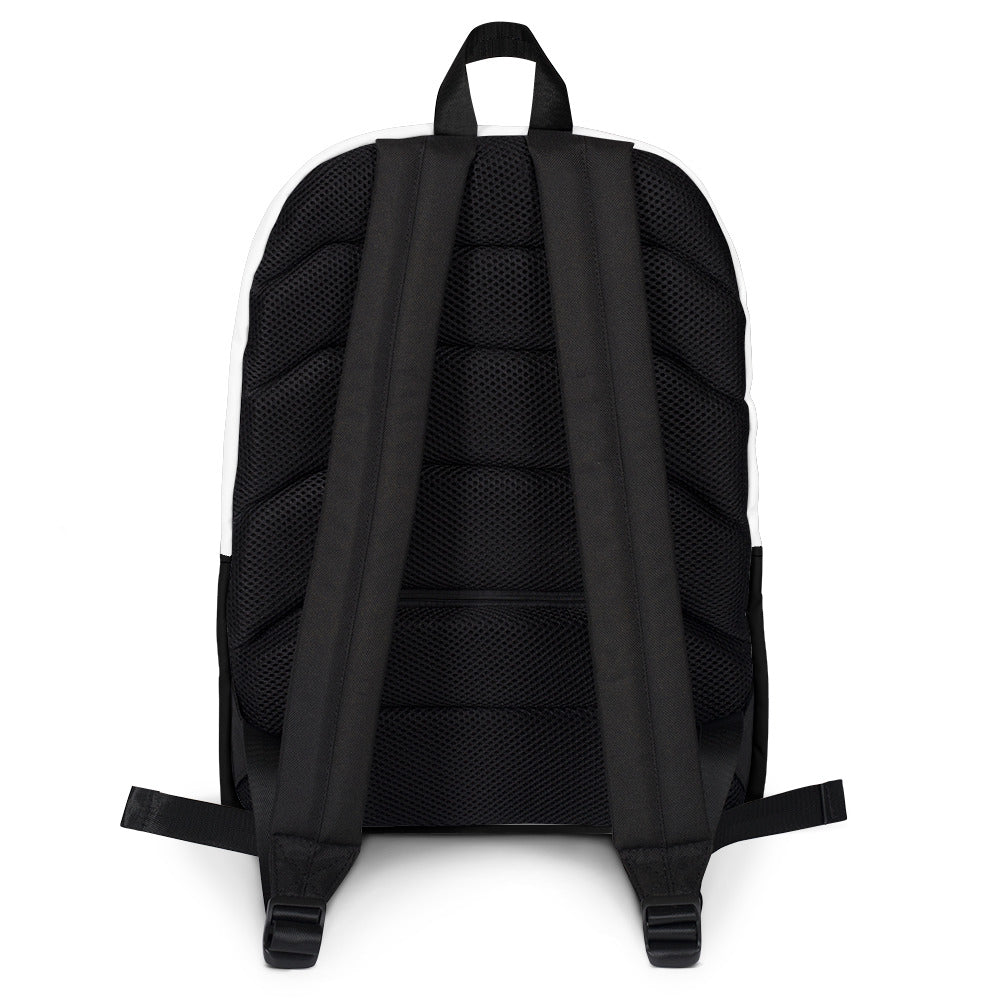 Christian Accesories Back of Godfirst Back pack black material with 2 handles